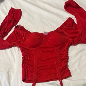 Elegant Red Women's Top